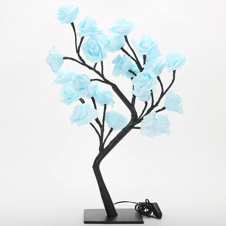 24 LED Rose Tree  USB Table Lamp ,Fairy Flower Night