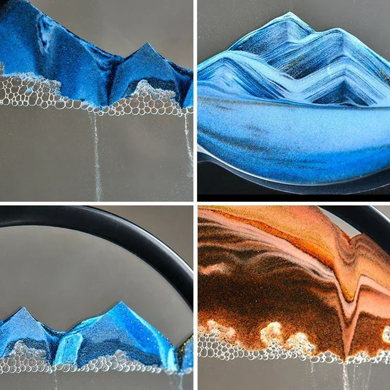 3D Moving Sand Art   Deep Sea Sandscape Hourglass