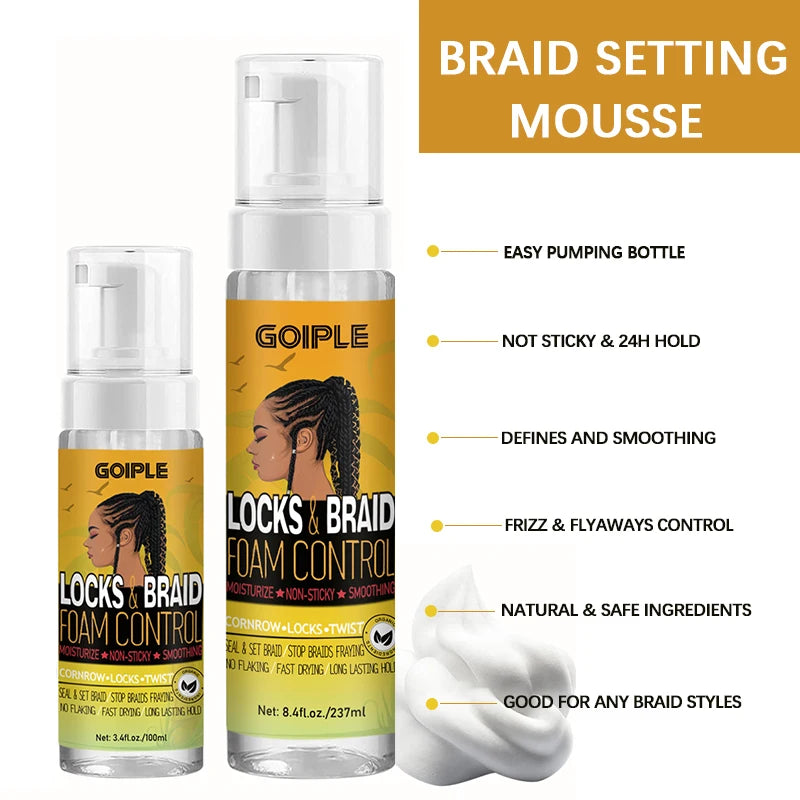 GOIPLE Smooth Shiny Hair braiding gel Extra Hold