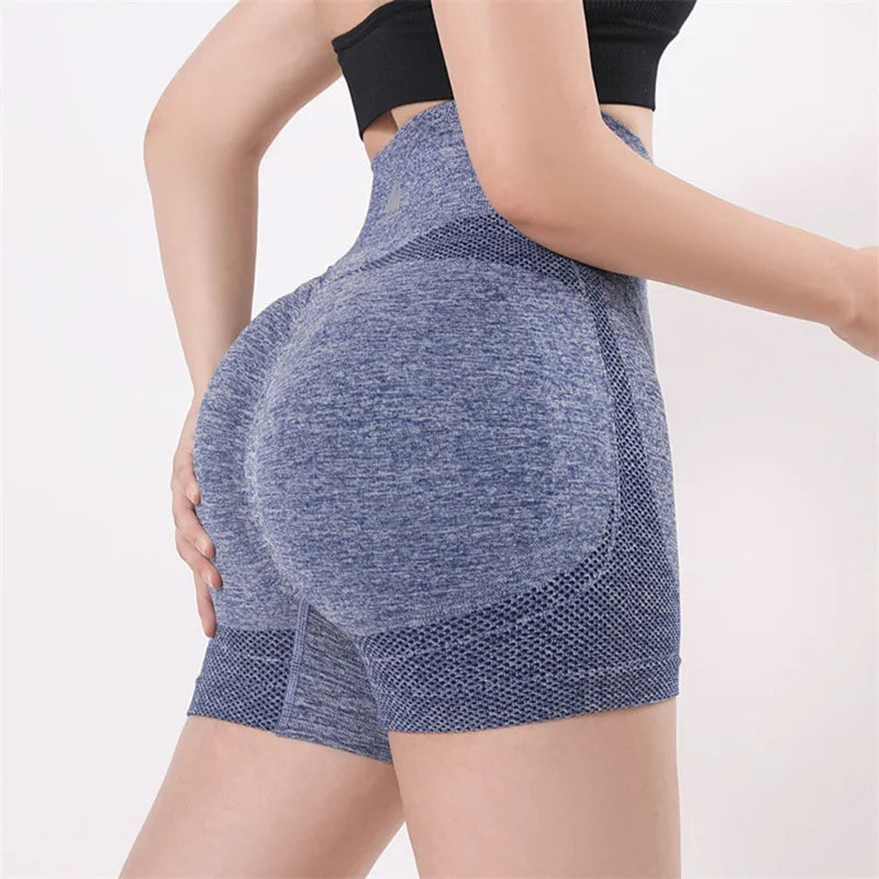 Butt Lifting Yoga Shorts Seamless  High Waist Tummy control